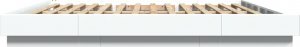 vidaXL vidaXL Rama łóżka z LED, biała, 200x200 cm, materiał drewnopochodny 6