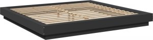 vidaXL vidaXL Rama łóżka z LED, czarna, 200x200 cm, materiał drewnopochodny 2