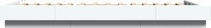 vidaXL vidaXL Rama łóżka z LED, biała, 100x200 cm, materiał drewnopochodny 5