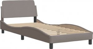 vidaXL vidaXL Łóżko z materacem, taupe, 90x190 cm, obite tkaniną 4