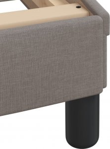 vidaXL vidaXL Łóżko z materacem, taupe, 90x190 cm, obite tkaniną 9