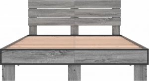 vidaXL vidaXL Rama łóżka, szary dąb sonoma, 120x200 cm 4
