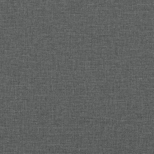 vidaXL vidaXL Łóżko z materacem, ciemnoszare, 200x200 cm, obite tkaniną 9