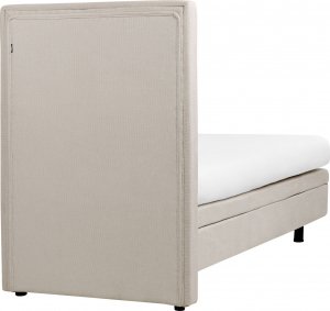 Beliani Łóżko regulowane tapicerowane 80 x 200 cm beżowe DUKE II 7