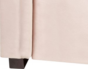 Beliani Łóżko wysuwane welurowe 90 x 200 cm różowe LIBOURNE 11