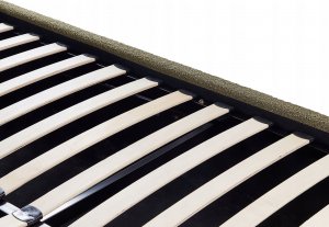 Beliani Łóżko z pojemnikiem boucle 160 x 200 cm zielone oliwkowe VAUCLUSE 9