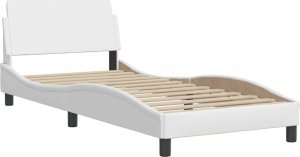 vidaXL vidaXL Rama łóżka z LED, biała, 90x200 cm, sztuczna skóra 8