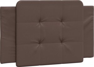 vidaXL vidaXL Rama łóżka z LED, brązowa, 80x200 cm, sztuczna skóra 8