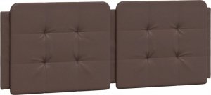 vidaXL vidaXL Rama łóżka z LED, brązowa, 120x200 cm, sztuczna skóra 8