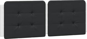 vidaXL vidaXL Rama łóżka z LED, biało-czarna, 140x200 cm, sztuczna skóra 10