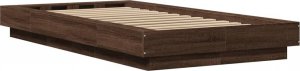 vidaXL vidaXL Rama łóżka z LED, brązowy dąb, 100x200 cm 7