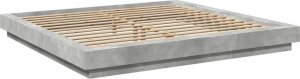 vidaXL vidaXL Rama łóżka z LED, szarość betonu, 180x200 cm 2