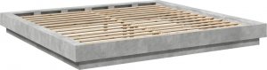 vidaXL vidaXL Rama łóżka z LED, szarość betonu, 180x200 cm 7