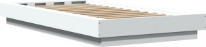 vidaXL vidaXL Rama łóżka z LED, biała, 90x190 cm, materiał drewnopochodny 7