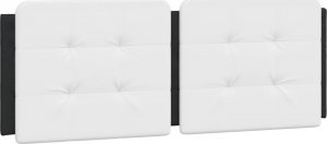 vidaXL Rama łóżka z zagłówkiem czarno-biała 120x200 cm 8