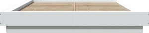 vidaXL vidaXL Rama łóżka z LED, biała, 135x190 cm, materiał drewnopochodny 5