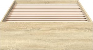 vidaXL vidaXL Rama łóżka z szufladami, dąb sonoma, 90x200 cm 4