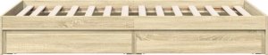 vidaXL vidaXL Rama łóżka z szufladami, dąb sonoma, 90x200 cm 5
