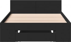 vidaXL vidaXL Rama łóżka z szufladą, czarna, 90x190 cm 4