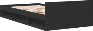 vidaXL vidaXL Rama łóżka z szufladą, czarna, 90x190 cm 6