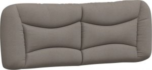 vidaXL vidaXL Łóżko z materacem, taupe, 140x200 cm, obite tkaniną 5