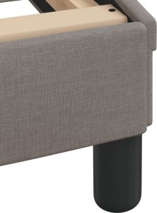 vidaXL vidaXL Łóżko z materacem, taupe, 140x200 cm, obite tkaniną 7