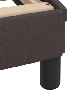 vidaXL vidaXL Łóżko z materacem, brązowe, 140x200 cm, obite tkaniną 7