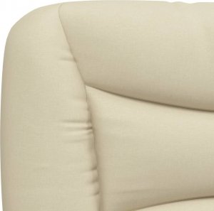 vidaXL vidaXL Łóżko z materacem, kremowe, 140x200 cm, obite tkaniną 6