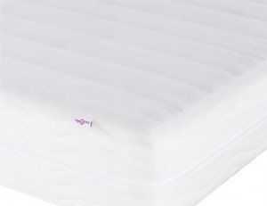 vidaXL vidaXL Łóżko z materacem, kremowe, 140x200 cm, obite tkaniną 9