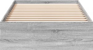 vidaXL vidaXL Rama łóżka z szufladami, szary dąb sonoma, 90x190 cm 4