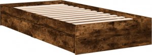 vidaXL Rama łóżka z szufladami, przydymiony dąb, 100x200 cm 6