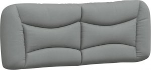 vidaXL vidaXL Łóżko z materacem, jasnoszare, 140x190 cm, obite tkaniną 5