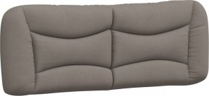 vidaXL vidaXL Łóżko z materacem, taupe, 140x190 cm, obite tkaniną 5