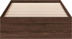 vidaXL vidaXL Rama łóżka z szufladami, brązowy dąb, 75x190 cm 4
