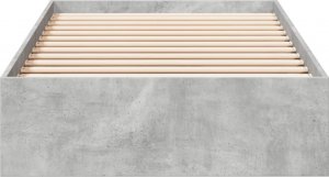 vidaXL vidaXL Rama łóżka z szufladami, szarość betonu, 75x190 cm 4