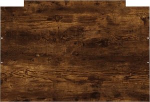 vidaXL Rama łóżka z wezgłowiem i zanóżkiem, przydymiony dąb, 75x190 cm 6