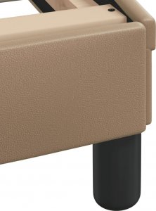 vidaXL vidaXL Łóżko z materacem, cappuccino, 160x200 cm, sztuczna skóra 6