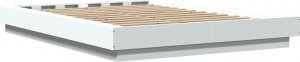 vidaXL vidaXL Rama łóżka z LED, biała, 140x190 cm, materiał drewnopochodny 7
