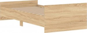 vidaXL Rama łóżka, dąb sonoma, 100x200 cm, materiał drewnopochodny 6