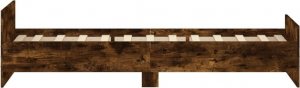vidaXL Rama łóżka, przydymiony dąb, 100x200cm, materiał drewnopochodny 5