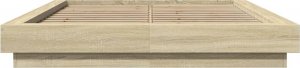 vidaXL vidaXL Rama łóżka z LED, dąb sonoma, 120x200 cm 5