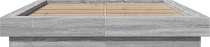 vidaXL vidaXL Rama łóżka z LED, szary dąb sonoma, 120x190 cm 5