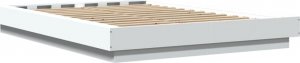 vidaXL vidaXL Rama łóżka z LED, biała, 120x190 cm, materiał drewnopochodny 6