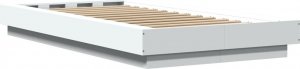 vidaXL vidaXL Rama łóżka z LED, biała, 75x190 cm, materiał drewnopochodny 7