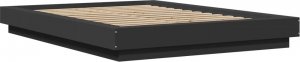 vidaXL vidaXL Rama łóżka z LED, czarna, 120x200 cm, materiał drewnopochodny 2