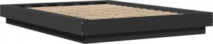 vidaXL vidaXL Rama łóżka z LED, czarna, 120x200 cm, materiał drewnopochodny 7