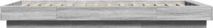 vidaXL vidaXL Rama łóżka z LED, szary dąb sonoma, 75x190 cm 6