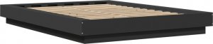 vidaXL vidaXL Rama łóżka z LED, czarna, 120x190 cm, materiał drewnopochodny 5
