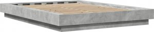 vidaXL vidaXL Rama łóżka z LED, szarość betonu, 120x200 cm 7