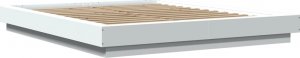 vidaXL vidaXL Rama łóżka z LED, biała, 160x200 cm, materiał drewnopochodny 2